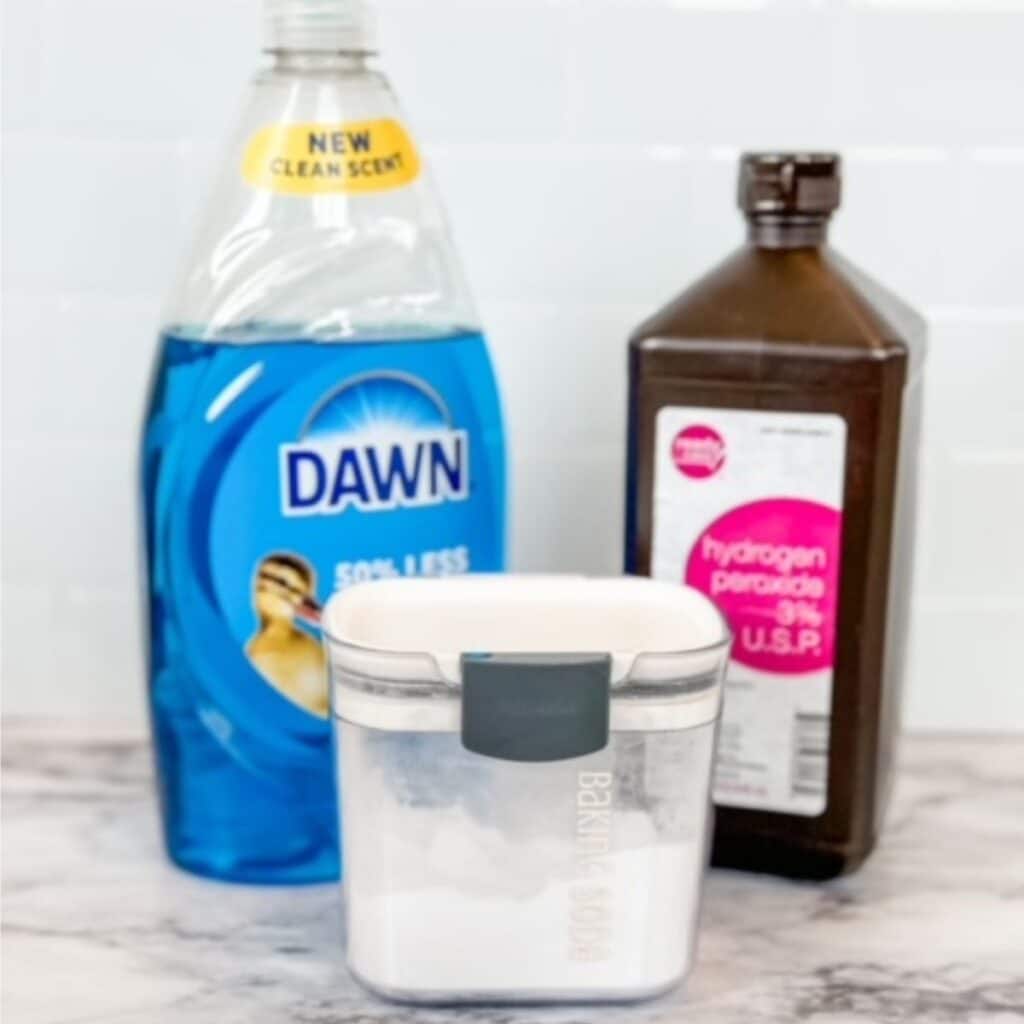 supplies for cleaning an oven