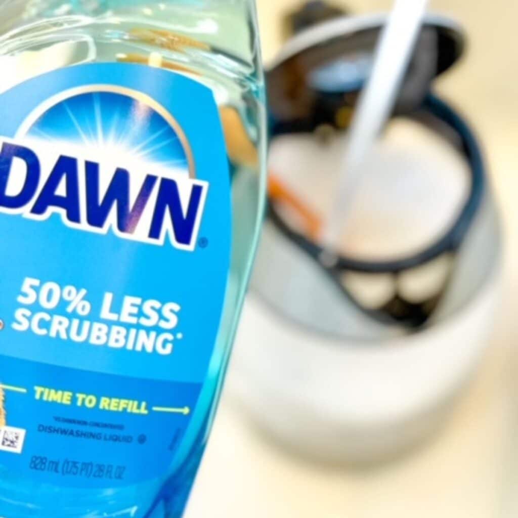 dawn dish soap to clean tea kettle