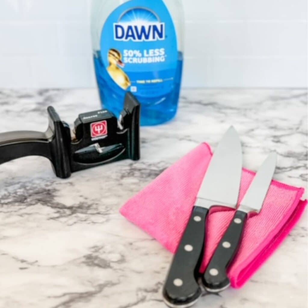 items needed to sharpen kitchen knives